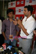 Akshay Kumar, Ritesh Deshmukh at Housefull music launch in Big Fm on 15th March 2010 (6).JPG